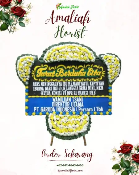 Papan Bunga Duka kasomalang